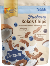 Kokos Chips mit Blaubeeren