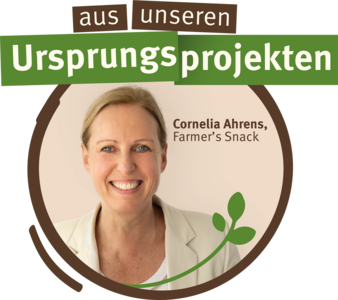 Ursprungsprojekt Logo mit Gesicht von Cornelia Ahrens