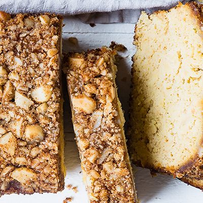 Low Carb Macadamia Brot von oben Low Carb Macadamia Brot von oben