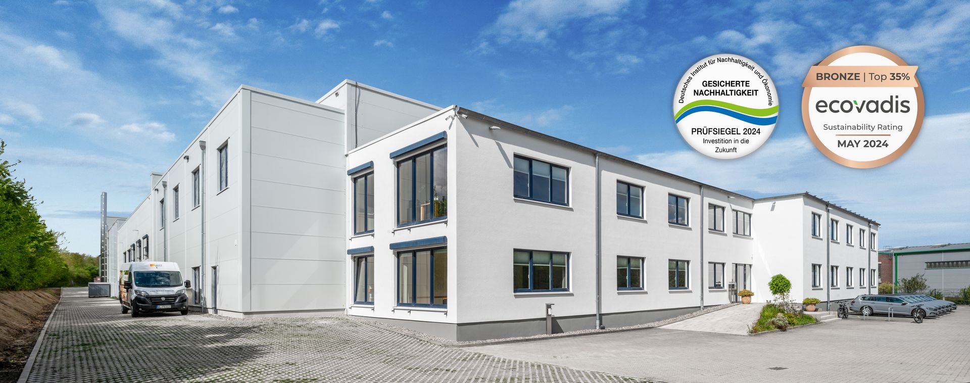 Farmers Snack Gebäude mit Ecovadis Auszeichnung