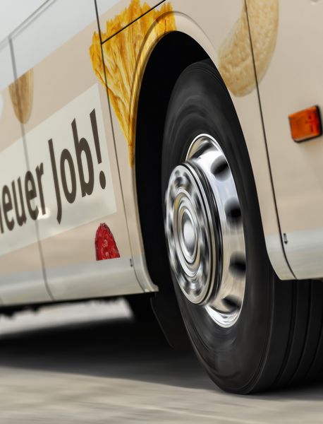 Bus mit Farmers Snack Aufschrift