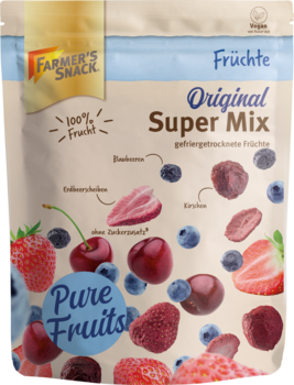 Super Mix mit gefriergetrockneten Früchten Super Mix mit gefriergetrockneten Früchten