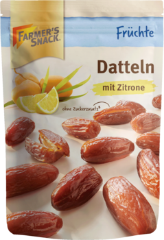 Datteln mit Zitrone
