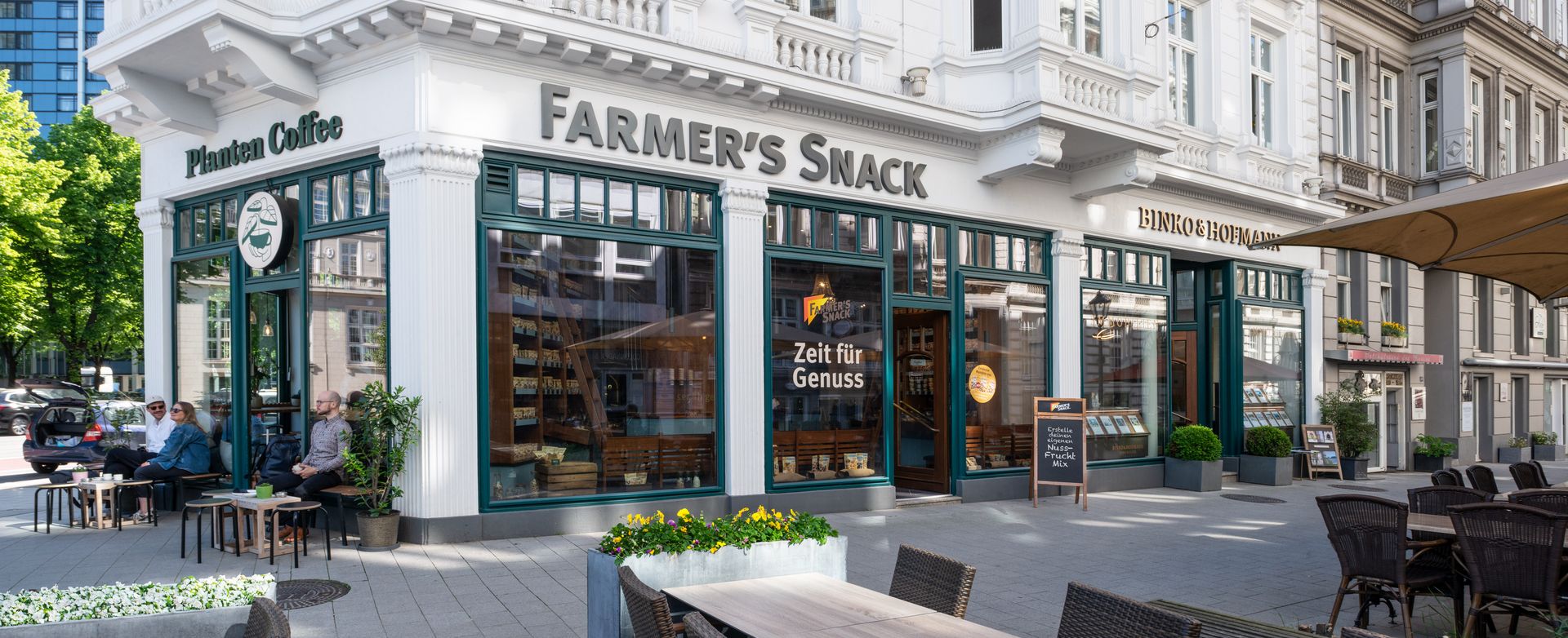 Frontansicht Farmers Snack Flagshipstore