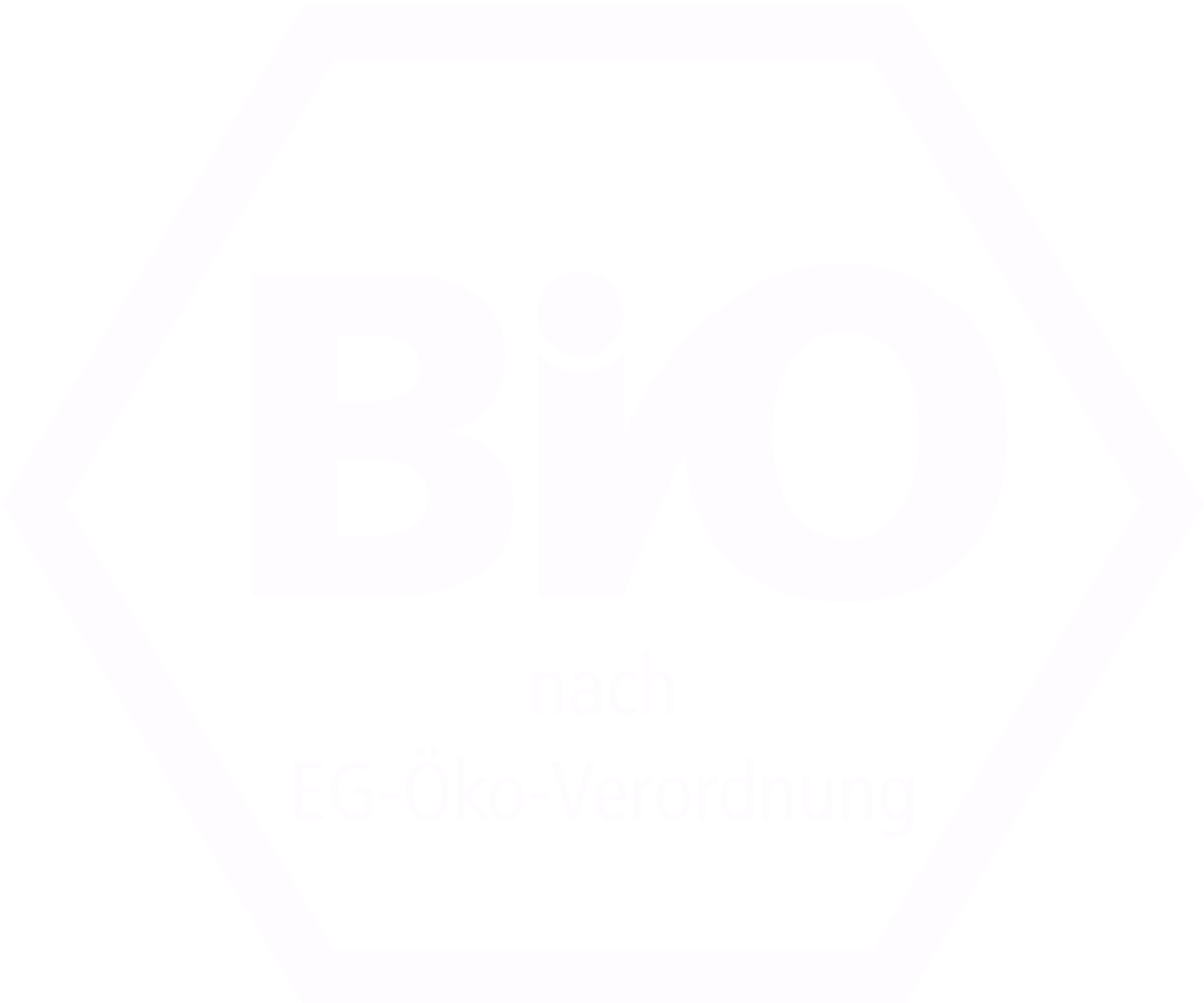 Weißes Bio Siegel
